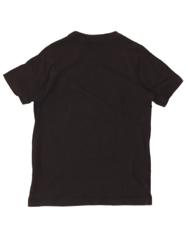 Nike Boys Regular Graphic T-Shirt Top 12-13 Years Large Black Cotton Sports