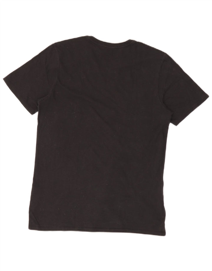 Nike Mens Athletic Cut T-Shirt Top Medium Black Cotton