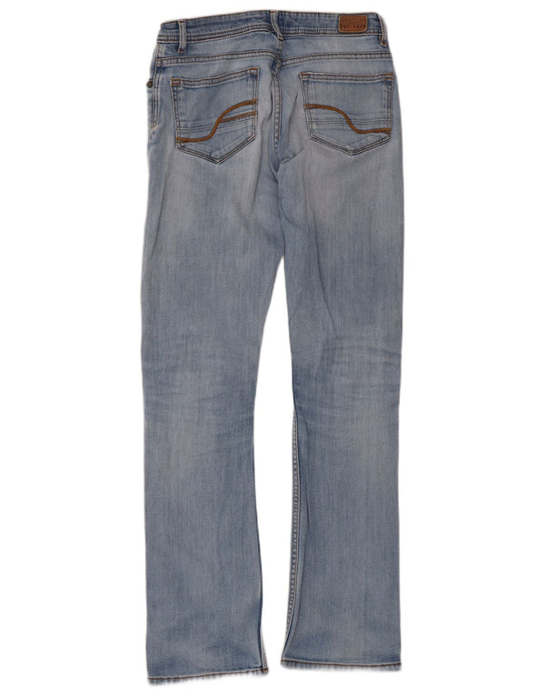 Fat Face Damen Distressed Bootcut Jeans UK 8 Small W28 L30 Blau