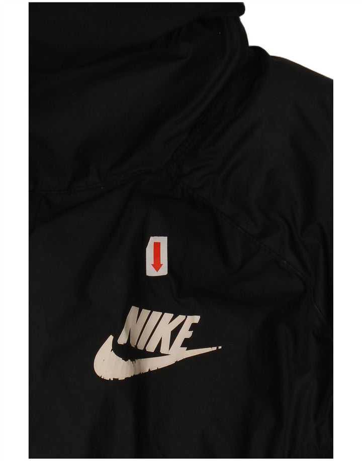 Nike Womens Crop Oversized Padded Jacket UK 10 Small Black Polyester