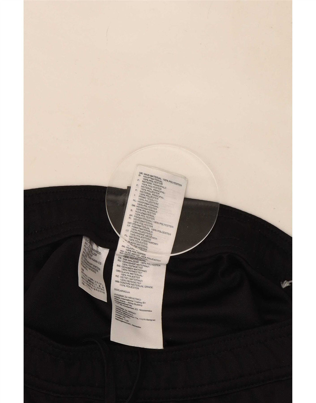 Adidas Mens Tracksuit Trousers Small Black Polyester