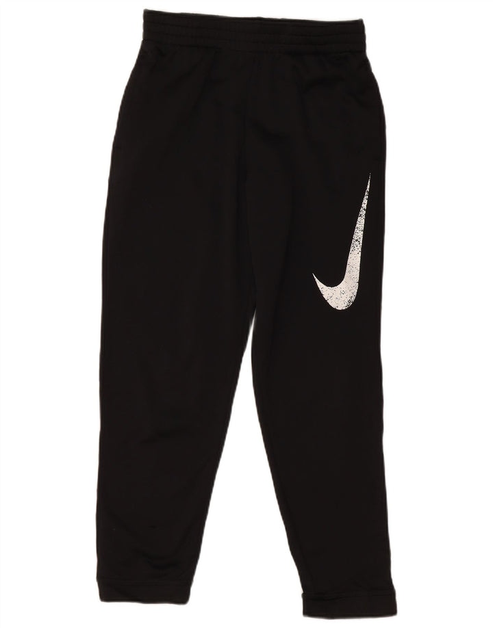 Pantaloni da tuta con grafica Nike da ragazzo, pantaloni da jogging, 10-11 anni, medio, neri