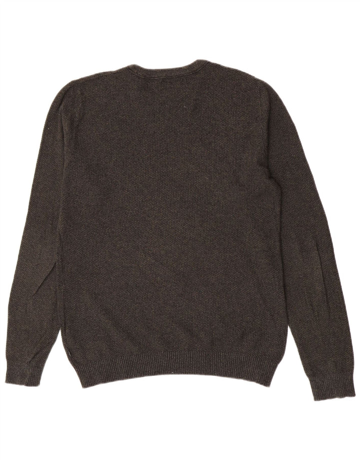 Jack & Jones Mens Crew Neck Jumper Sweater Medium Green Cotton