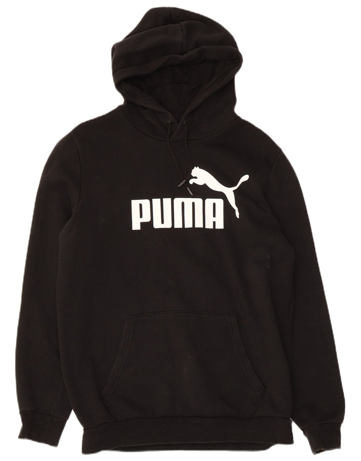PUMA Mens Graphic Hoodie Jumper Small Black