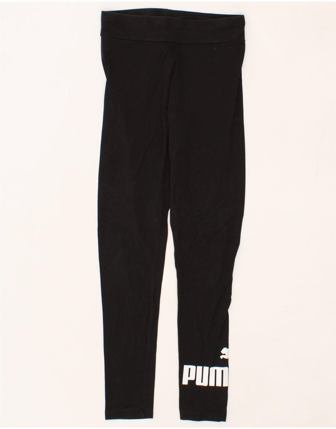 PUMA Womens Graphic Leggings UK 10 Small  Black Vintage Puma and Second-Hand Puma from Messina Hembry 