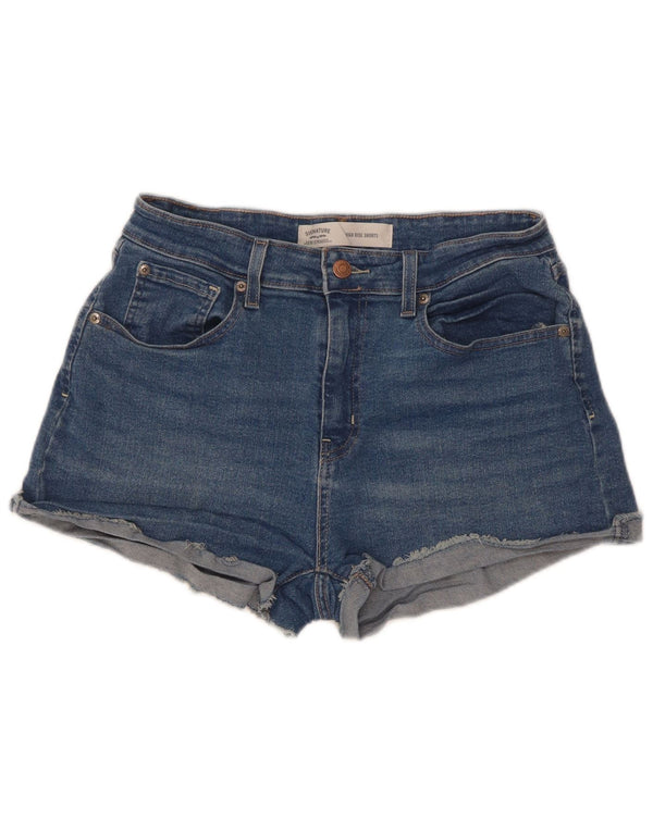 Levi's Womens High Rise Denim Shorts US 12 Large W31 Blue Cotton