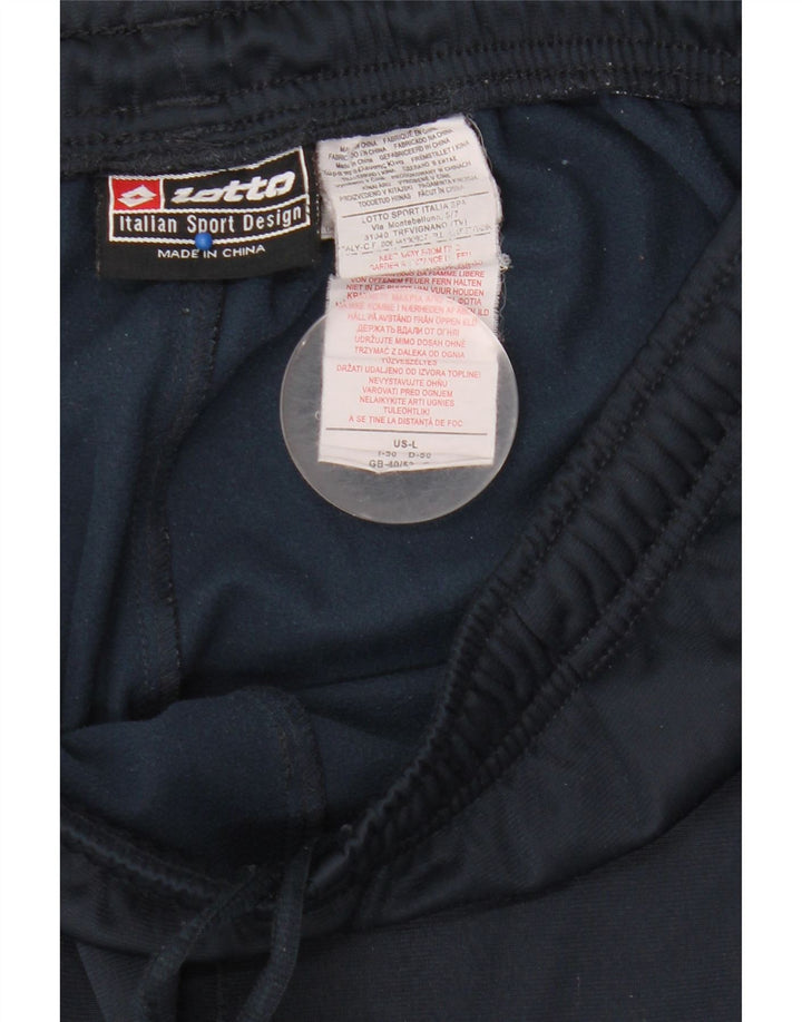 Lotto Mens Tracksuit Trousers  Large  Navy Blue Polyester