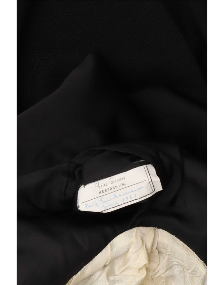Vintage hombres Tailcoat Blazer chaqueta Reino Unido 36 pequeño negro
