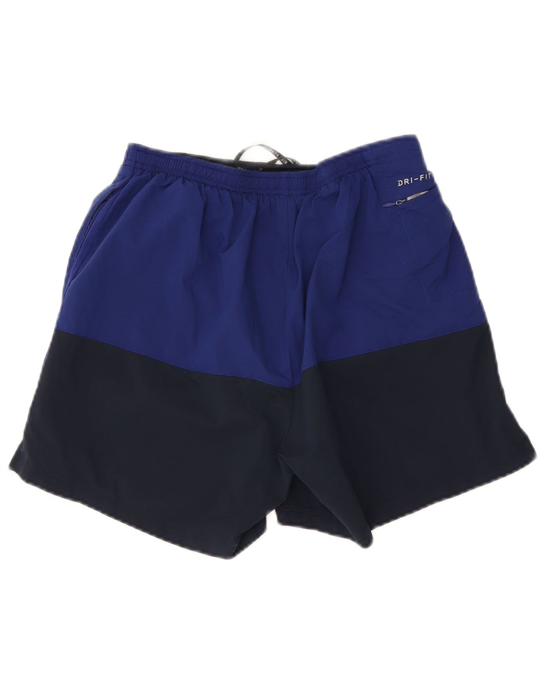 Nike Mens Dri Fit Sport Shorts Medium Navy Blue Colourblock Polyester