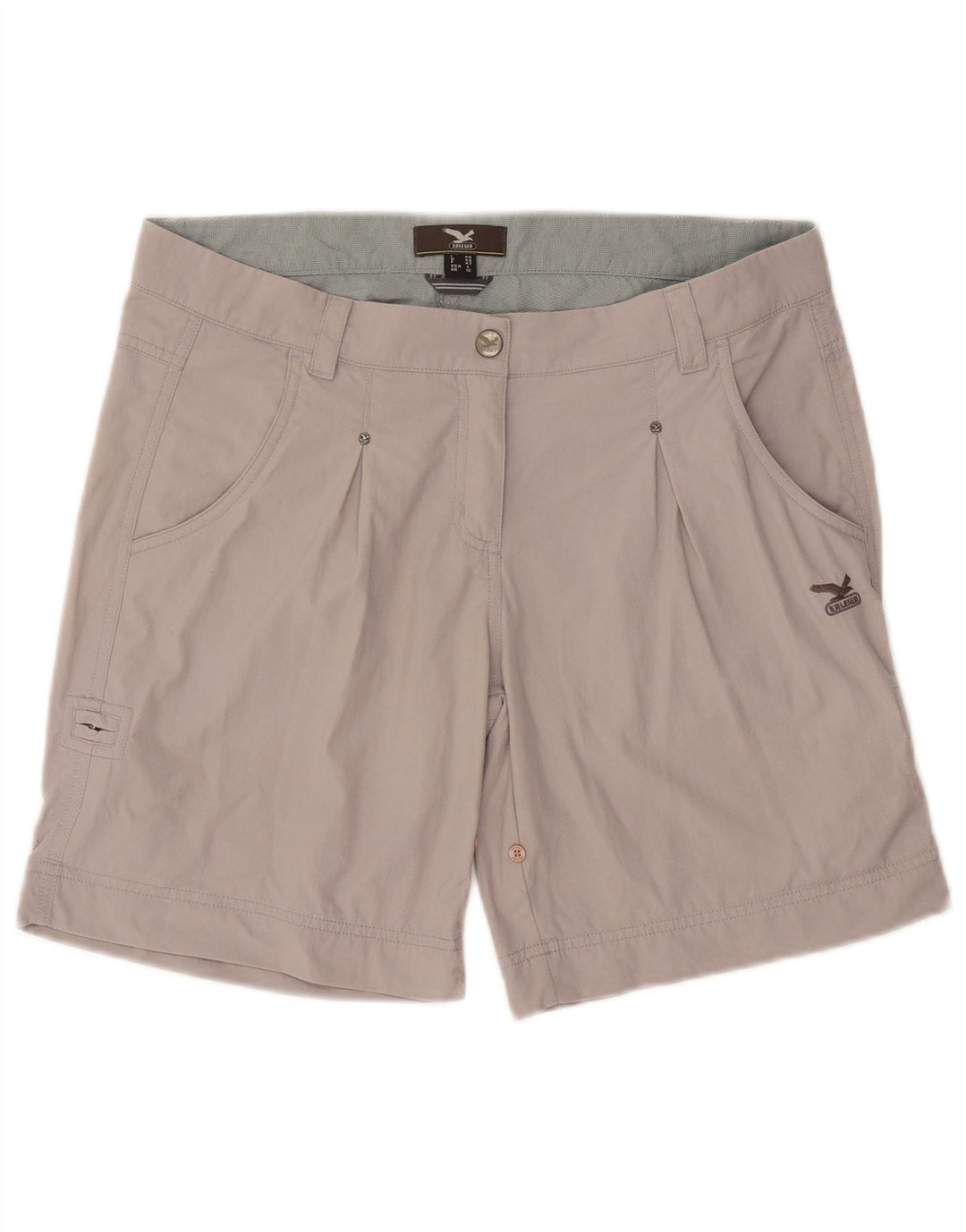SALEWA Womens Casual Shorts UK 12 Medium W34  Grey Polyamide