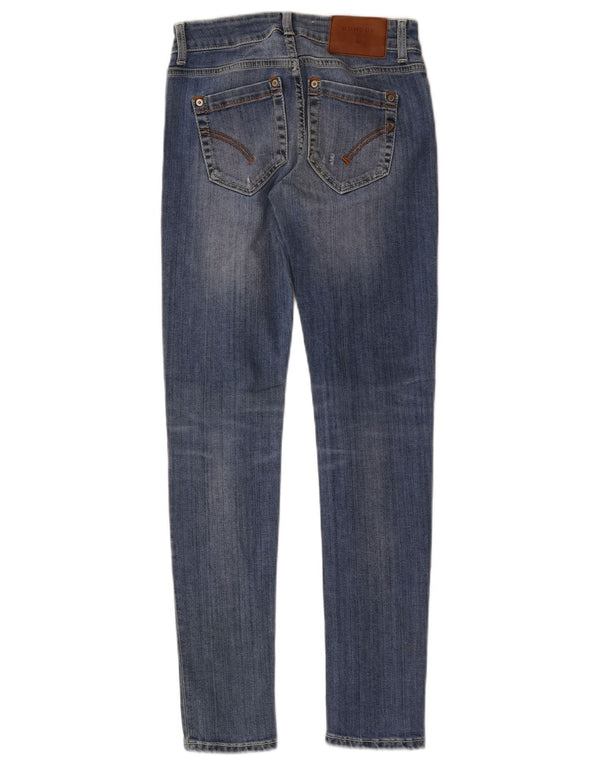 Женские джинсы скинни Dondup W28 L29 синие, хлопок