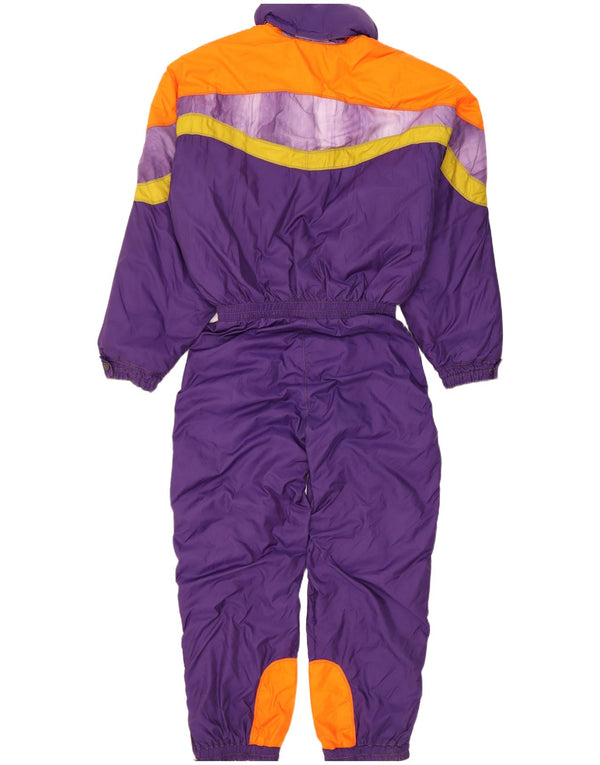 Ellesse Herre Hætte Ski Jumpsuit EU 50 Large Purple Colourblock
