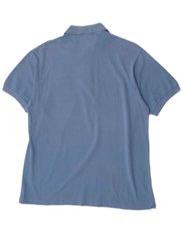 Lacoste Mens Polo Shirt Size 5 Large Blue Cotton