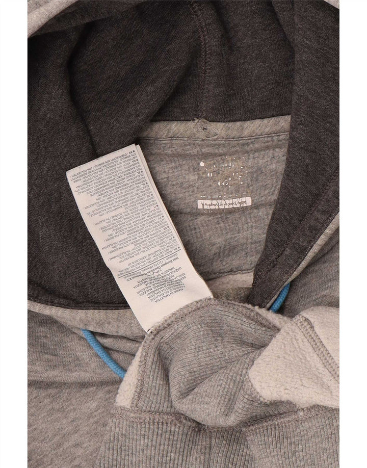 Nike Herren-Kapuzenpullover aus mittelgrau gefleckter Baumwolle