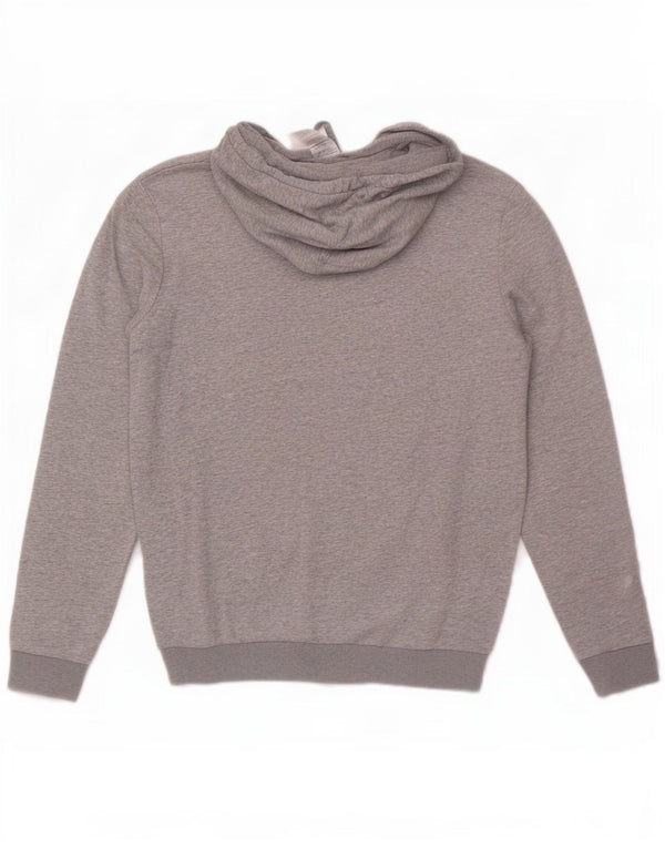 Felpa con cappuccio grafica da uomo Adidas in cotone chiazzato grigio medio