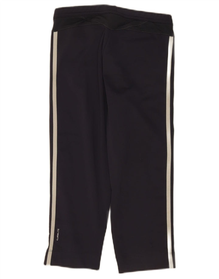 Adidas Womens Climalite Capri Leggings UK 12 Medium W30 Navy Blue