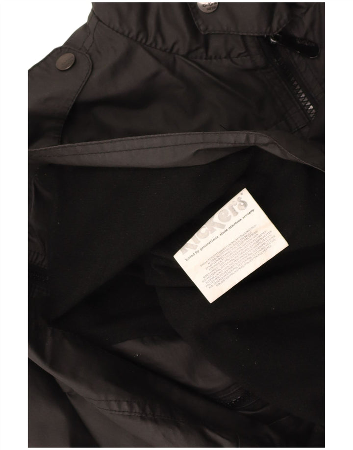 KICKERS Mens Military Jacket UK 36 Small Black Cotton