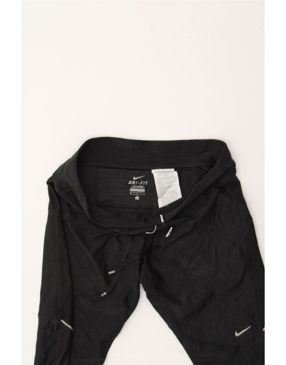 NIKE Womens Dri Fit Capri Leggings UK 12 Medium  Black Polyester Vintage Nike and Second-Hand Nike from Messina Hembry 