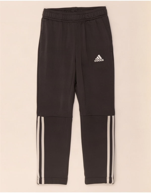Calças de treino Adidas meninos 7-8 anos cinza poliéster