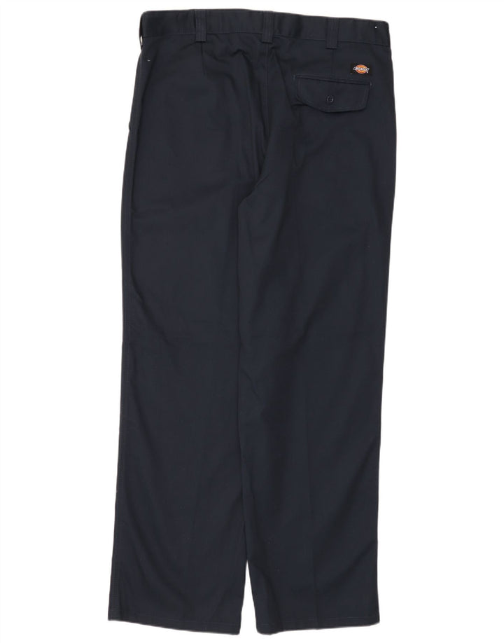 Dickies Mens Straight Chino Trousers W38 L31 Black Polyester