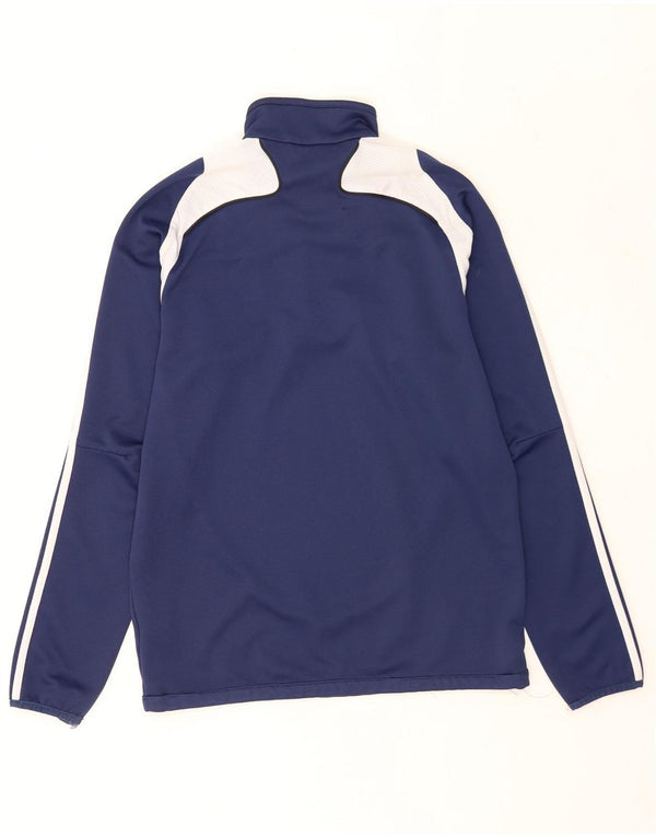 Adidas Haut de survêtement graphique pour homme UK 40/42 Bleu marine moyen
