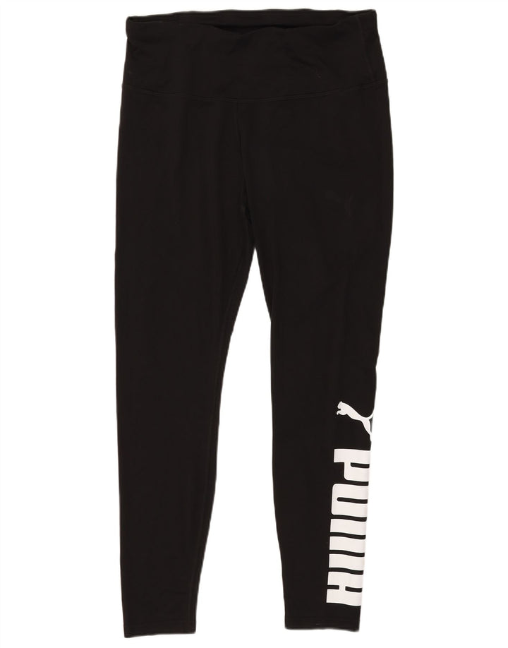 Leggings grafici da donna Puma UK 18 XL poliestere nero