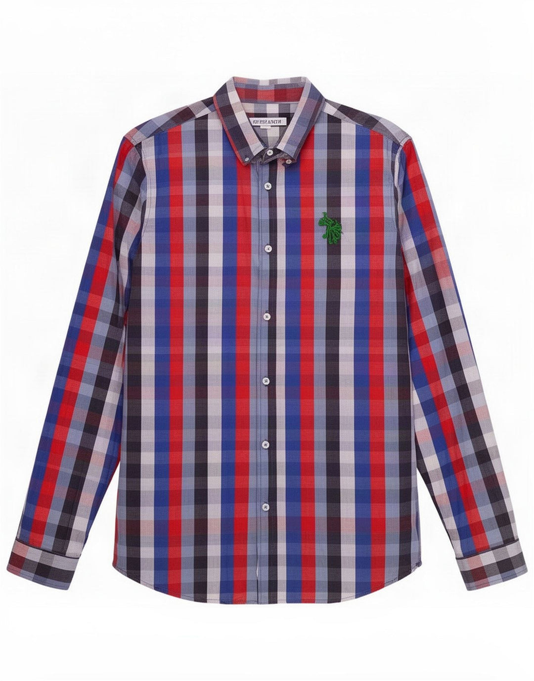 U.S. Polo Assn. Mens Shirt Medium Multicoloured Gingham Cotton