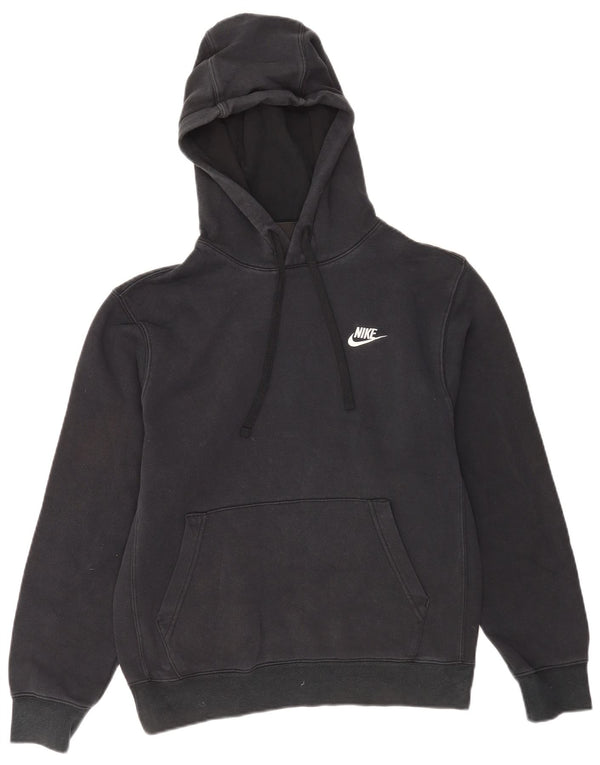 Felpa con cappuccio da uomo Nike Small in cotone nero
