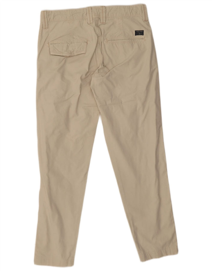 Woolrich Mens Slim Chino Trousers W31 L27 Beige