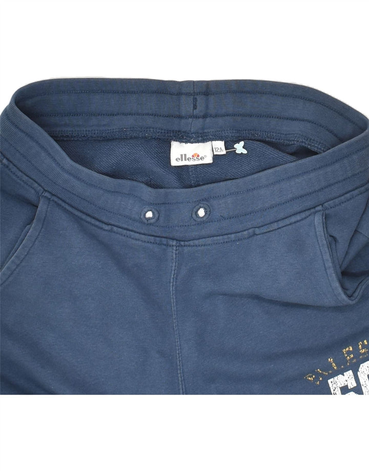 ELLESSE Boys Tracksuit Trousers Joggers 11-12 Years Navy Blue | Vintage Ellesse | Thrift | Second-Hand Ellesse | Used Clothing | Messina Hembry 