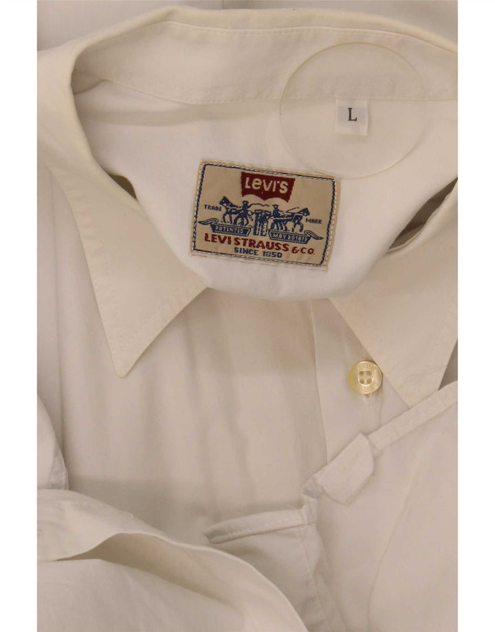Camisa Levi's para hombre grande blanca