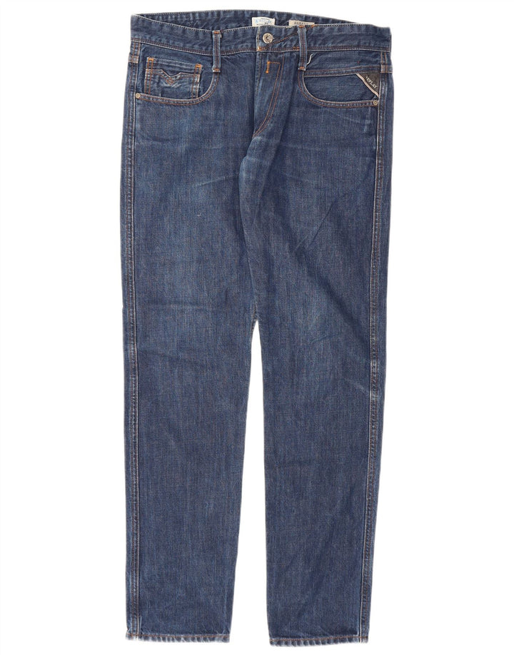 Jeans slim da uomo Replay W32 L32 cotone blu