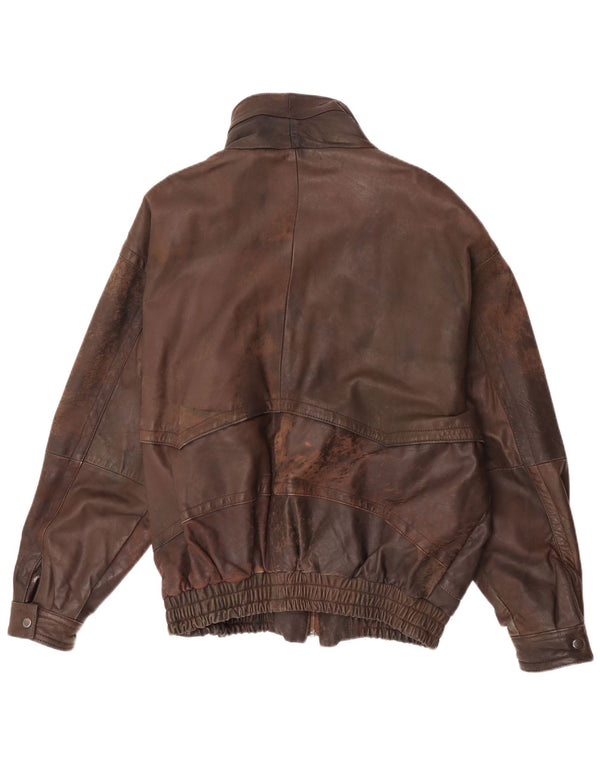 Vintage férfi bőrkabát UK 42 XL barna