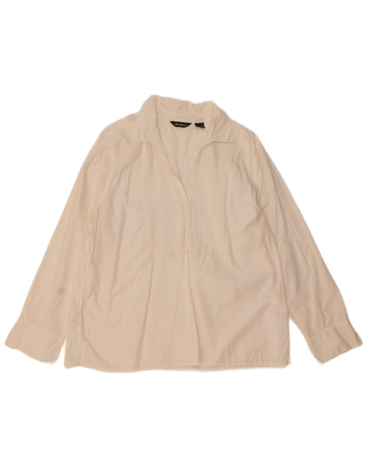 Eddie Bauer Chemise pull pour femme UK 18 XL Coton blanc