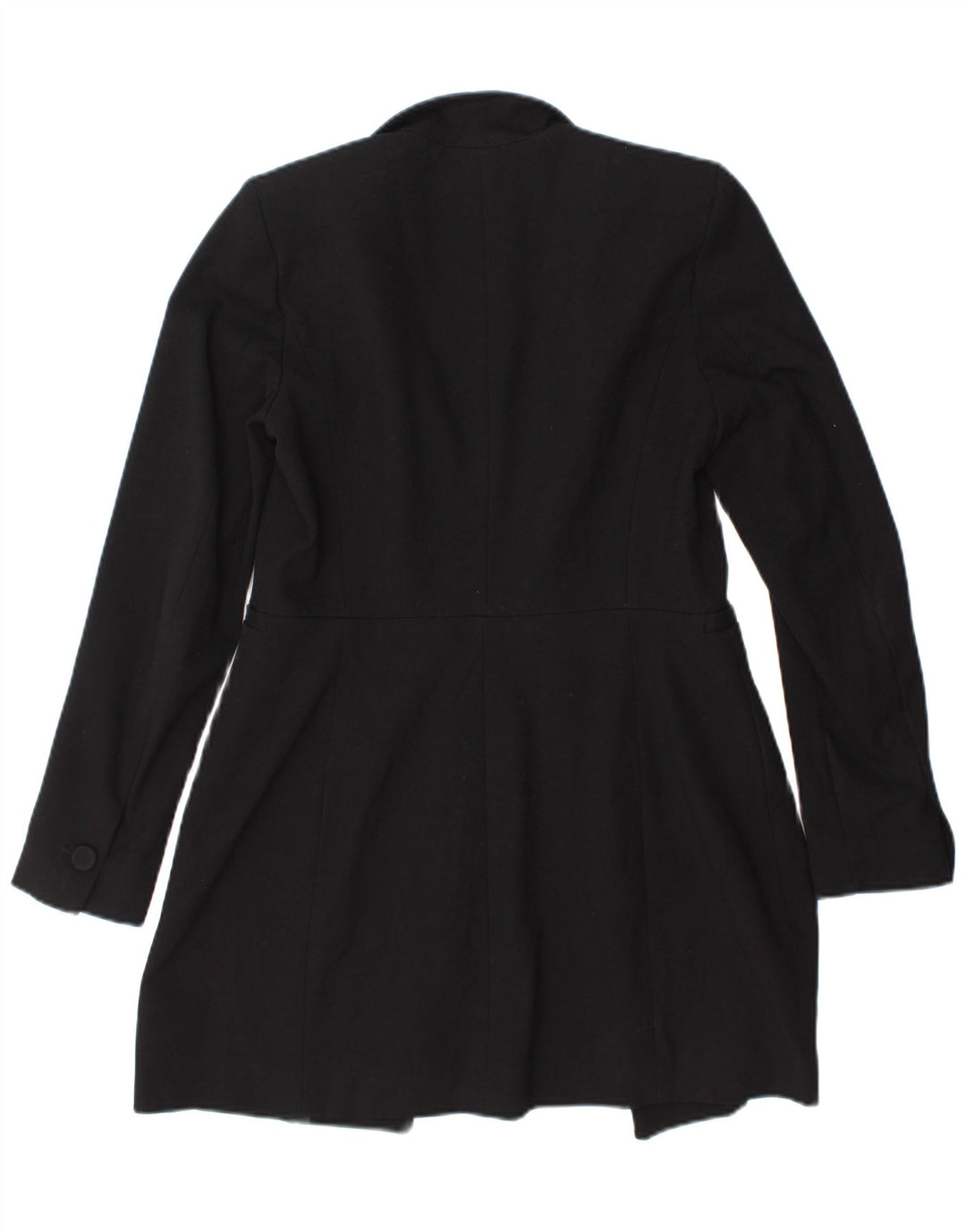 Giacca blazer lunga da donna Zara UK 10 piccola poliestere nera