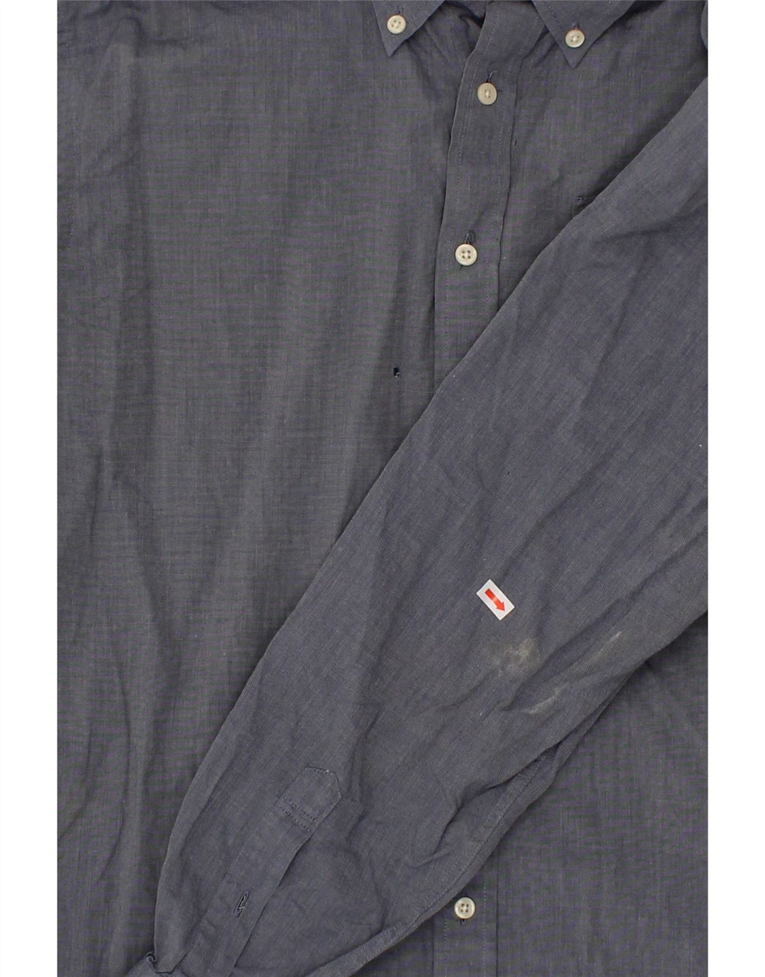 TOMMY HILFIGER Mens Shirt Small Navy Blue Cotton Vintage Tommy Hilfiger and Second-Hand Tommy Hilfiger from Messina Hembry 