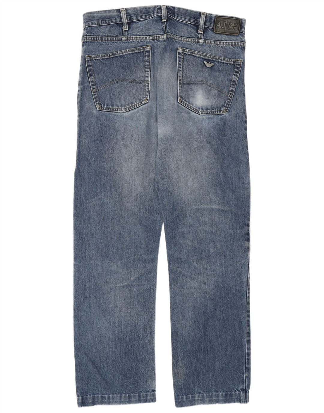 Calça jeans reta masculina Armani W38 L31 azul