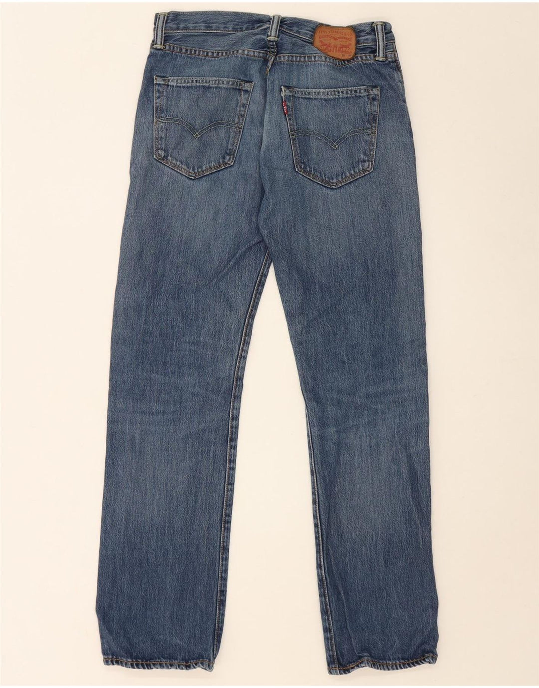 Levi's Mens 501 Straight Jeans W29 L30 Blue Cotton