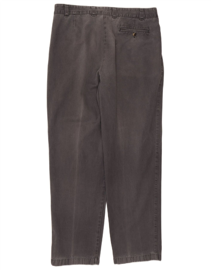 Marks & Spencer Mens Pegged Chino Trousers W38 L33 Grey Cotton