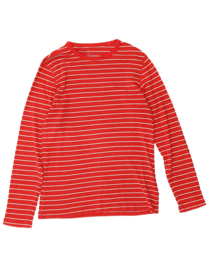 Gap Mens Top Long Sleeve XS Red Striped Cotton