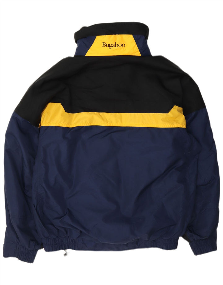 Columbia Mens Bugaboo Graphic Ski Jacket UK 38 Medium Navy Blue Colourblock