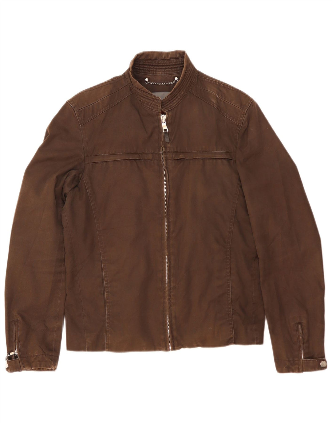 Bomber pentru bărbați Zara UK 36 mic, maro, bumbac
