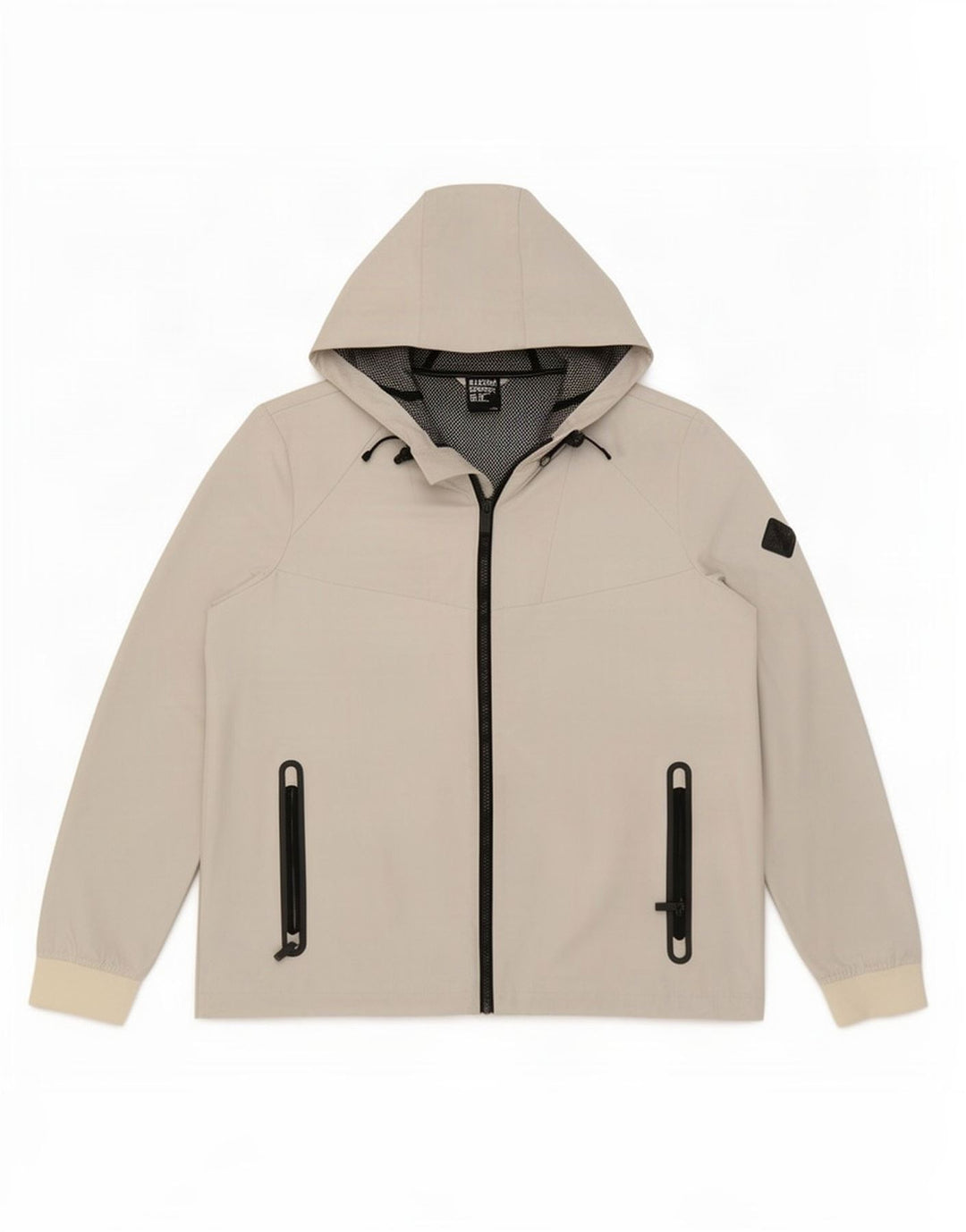 Женская дождевик с капюшоном Superdry UK 12, средний белый полиэстер