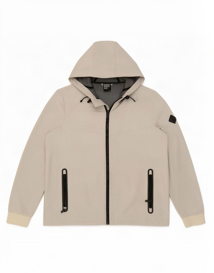 Женская дождевик с капюшоном Superdry UK 12, средний белый полиэстер