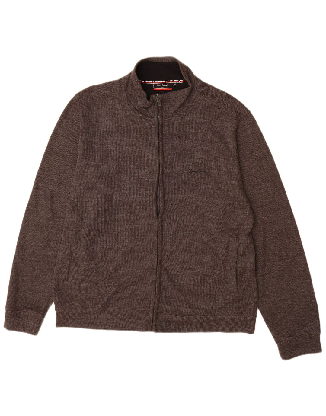 Pierre Cardin Mens Cardigan Sweater XL Grey Cotton