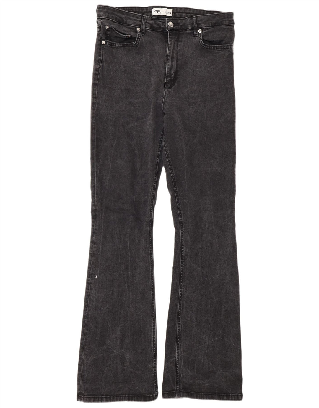 Женские расклешенные джинсы Zara EU 44 XL W34 L34 Серые
