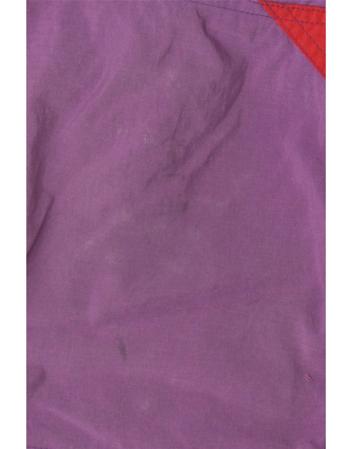 Etirel Herre Pullover Polstret Jakke UK 42 XL Lilla Colourblock Nylon