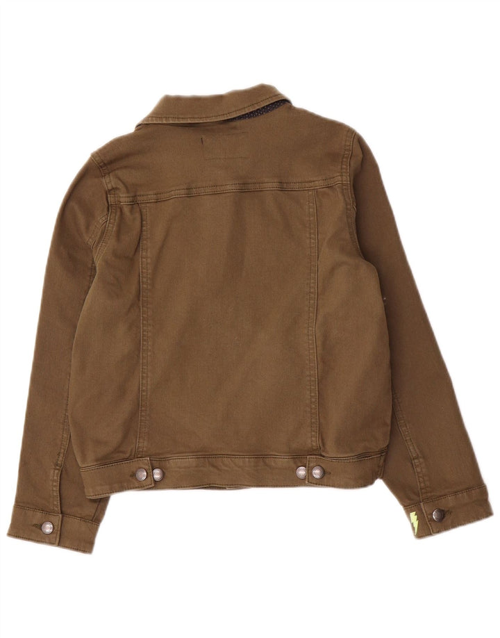 Joules Boys Denim Jacket 8-9 Years Khaki Cotton