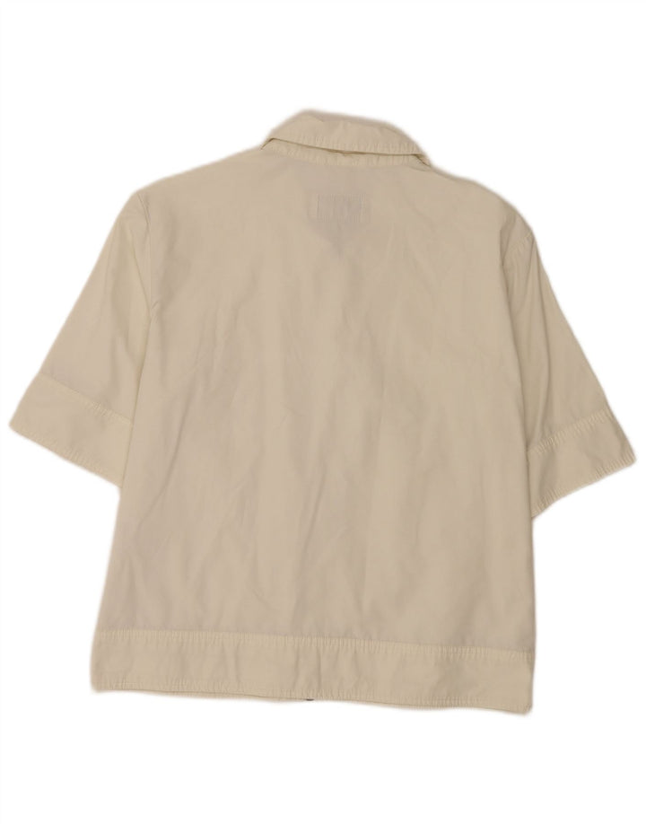 Belfe & Womens Short Sleeve Shirt UK 10 Small White