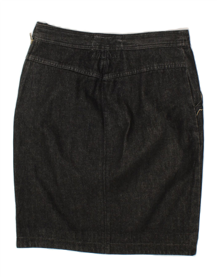 KENZO Womens Denim Skirt IT 42 Medium W32 Black Cotton Vintage Kenzo and Second-Hand Kenzo from Messina Hembry 